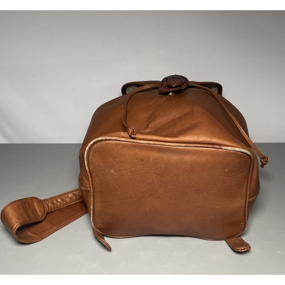 Boulder Ridge Backpack Cowhide Leather Rucksack Bag - Picture 8 of 14